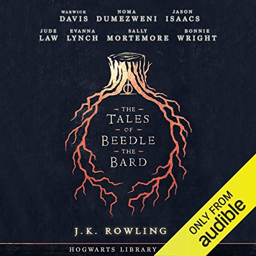 Image shows the cover used on the Audible page where you can purchase The Tales of Beedle the Bard audiobookBeedle the Bard
