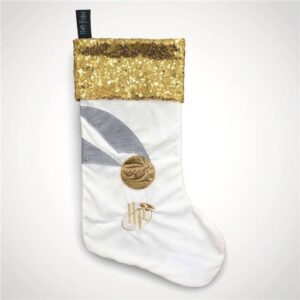 Sequined Golden Snitch Christmas stocking